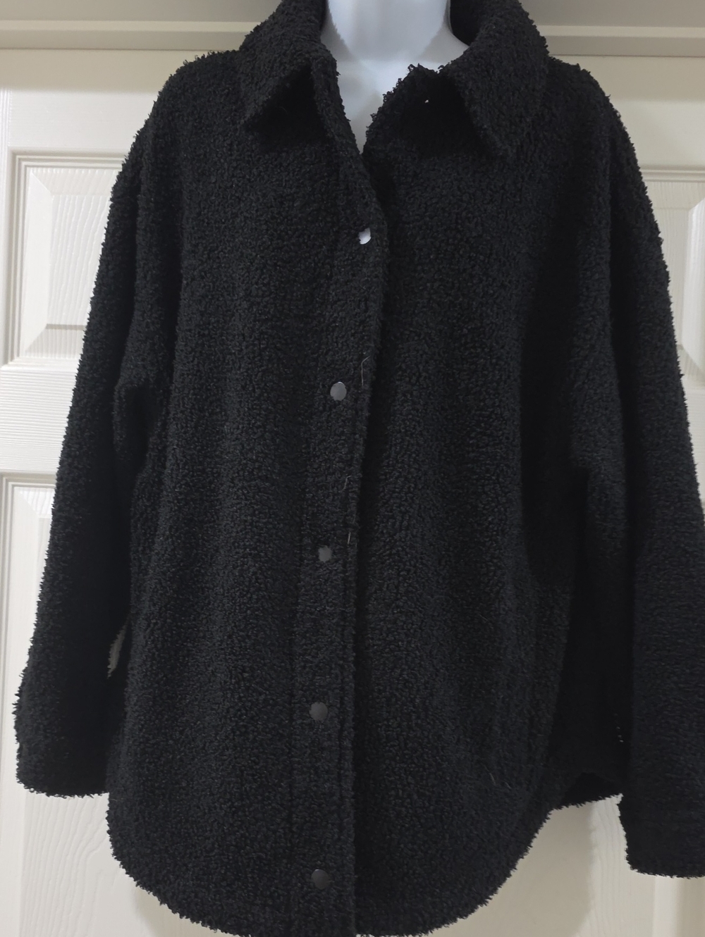 Fabletics Yitty Black Teddy Sherpa Jacket